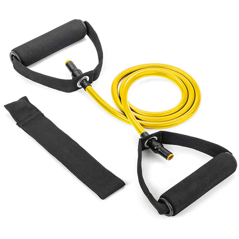 3pc Single Resistance Band - Yellow 5LBS - Tribe Fitness