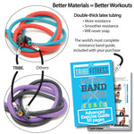 TRIBE PREMIUM Resistance Bands Set for Exercise, Workout Bands for Men with Fitness Tension Bands, Handles, Door Anchor, Ankle Straps, Carry Bag & Advanced eBook - Strength Training, Home Gym & More!! - Tribe Fitness